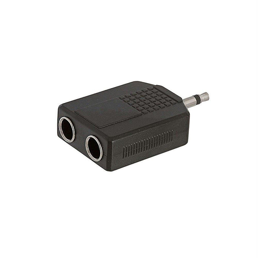 3.5mm Mono Plug To 2x6.35mm Mono Jack Adapter