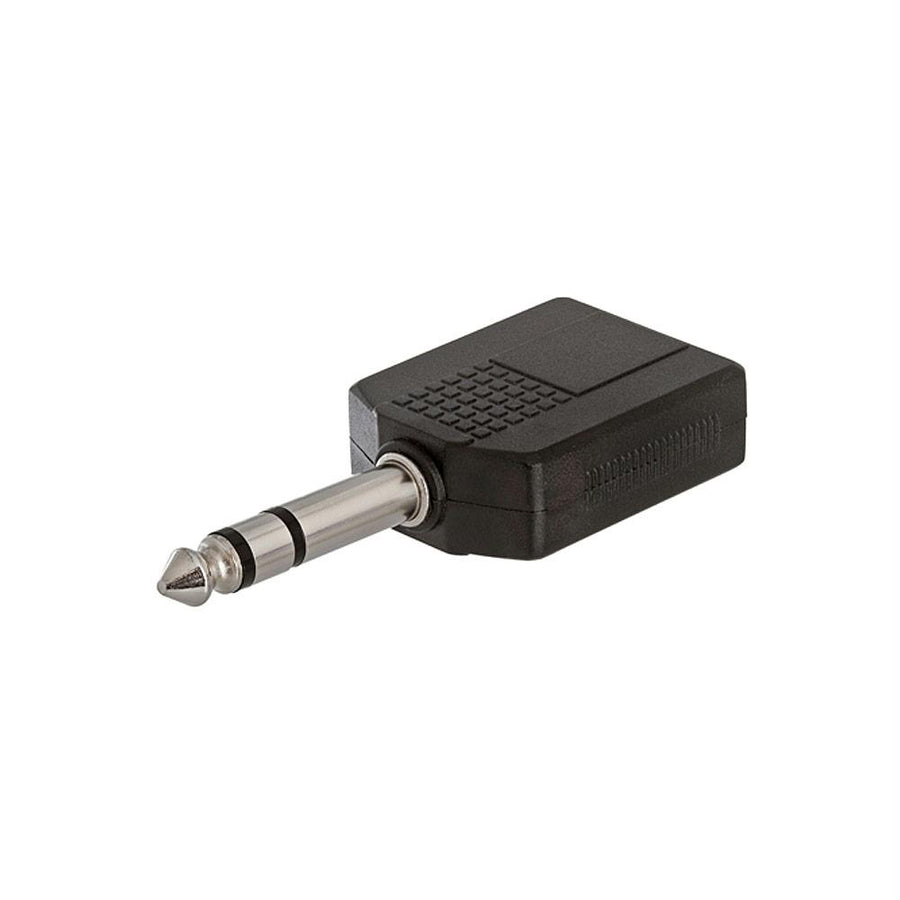 6.35mm Stereo Plug To 2x6.35mm Mono Jack Adapter