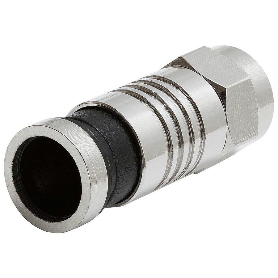 Compression Connector For Rg6 With Black Tail