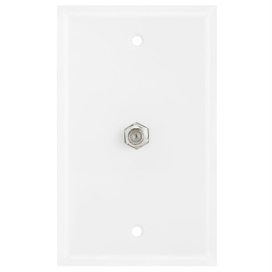 Coaxial F-connector Wall Plates For Cable Tv, Satellite