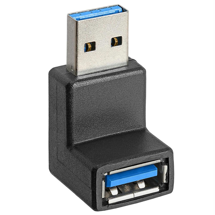 Usb 3.0 A Male To A Female Right Angle Adapter - 90 Degree