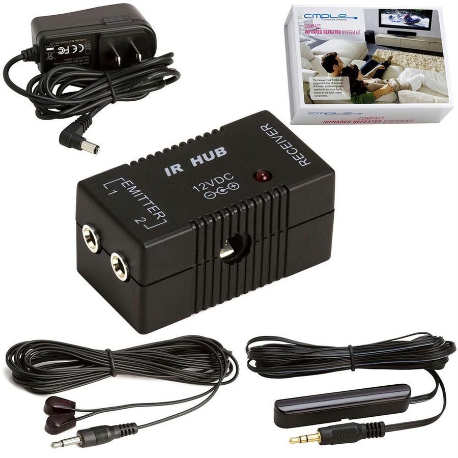 Compact Premium Ir Infrared Repeater Kit System Ir Emitters Extender