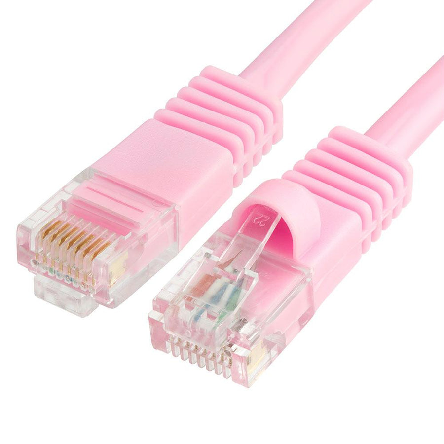 Cat5e Ethernet Network Patch Cable 350 Mhz Rj45 – 150 Feet Pink