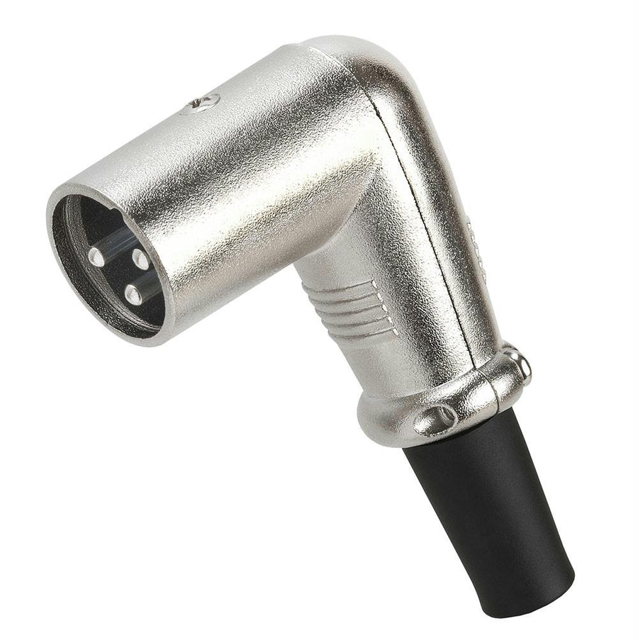 3p Xlr Male Right Angle Microphone Connector