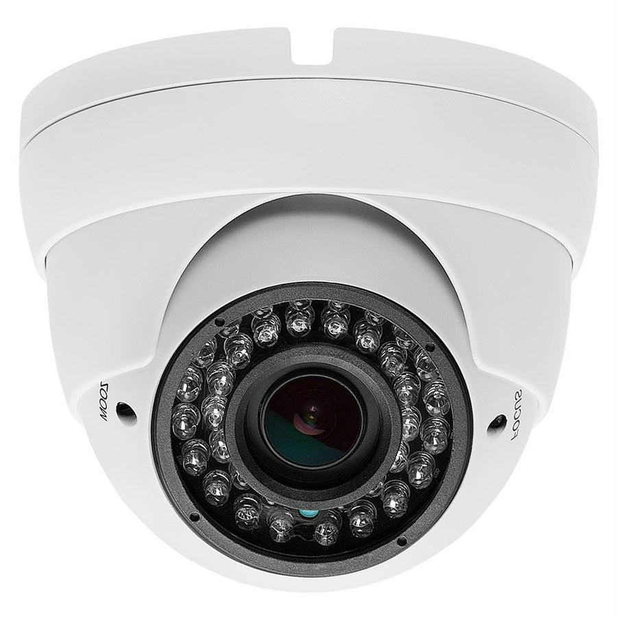 Security Indoor/outdoor Dome Camera 1000tvl White 36ir - 2.8-12mm Varifocal