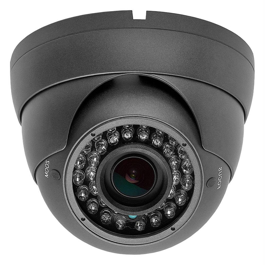 Security Indoor/outdoor Dome Camera 1000tvl (dark Gray) 36ir - 2.8-12mm Varifocal