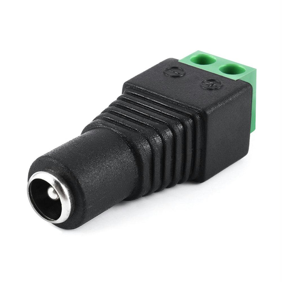 Female 2.1 X 5.5mm Dc Power Plug Jack Adapter Connector For Cctv