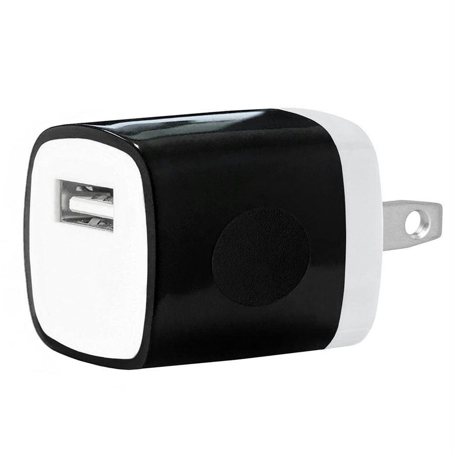 Usb Home Wall Charger Travel Adapter For Ios And Android Mobile Devices, Black