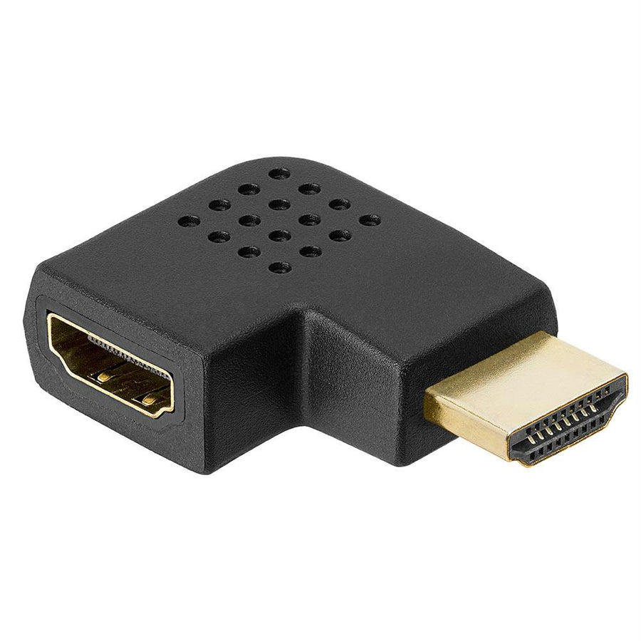 Hdmi Right Angle Port Saver M/f Adapter - Vertical Flat Right 270 Degree