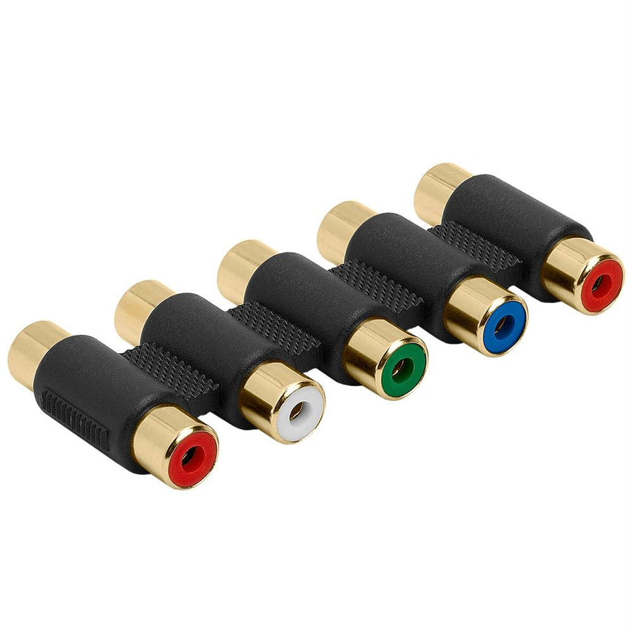 Rgb Rca Coupler Splitter Video Audio 5-rca Component