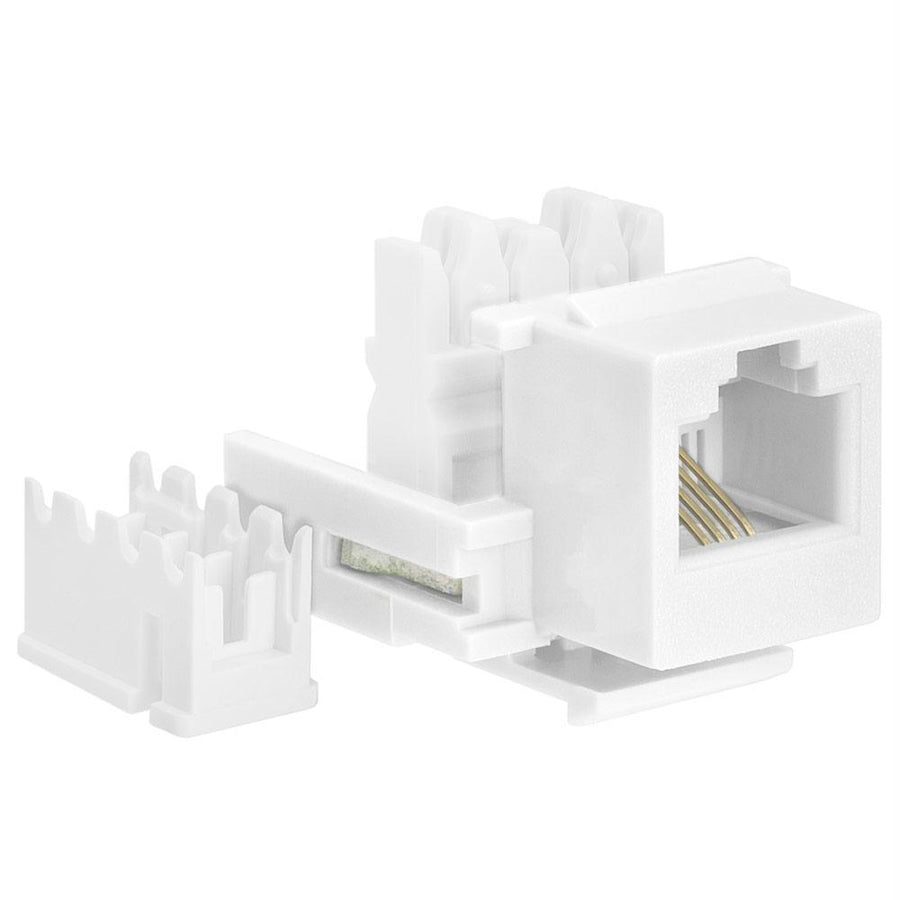 Rj11 Keystone Jack - White