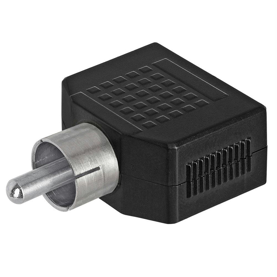 Rca Plug To 2x3.5mm Mono Jack Adapter