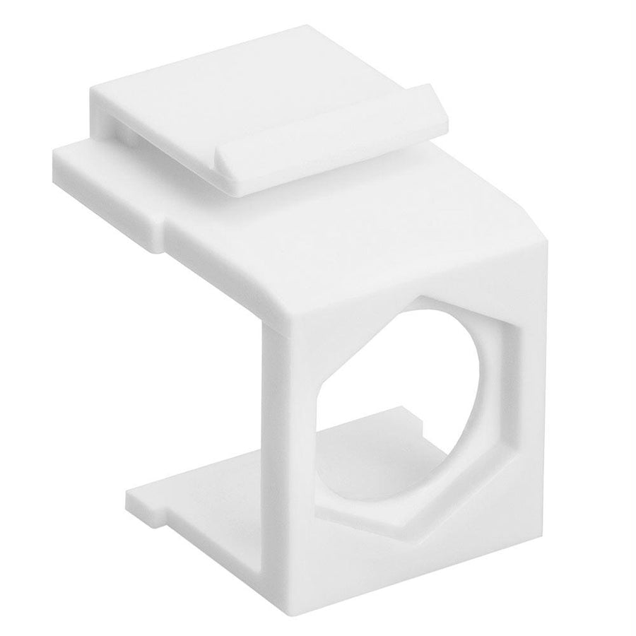 Blank Insert For F Type Connector - 10pcs Pack White