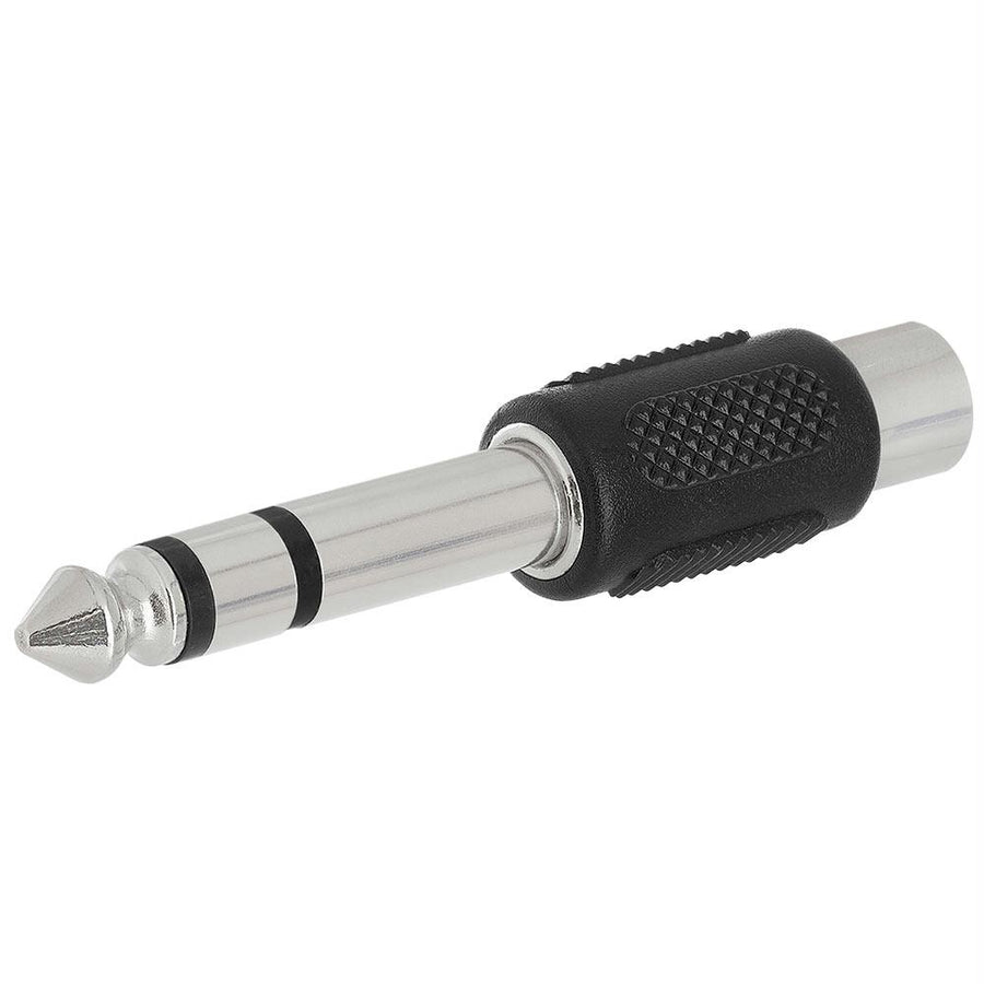 6.35mm Stereo Plug To Rca Jack Adapter