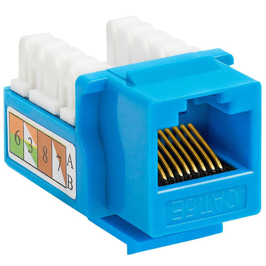 Cat5e Punch Down Keystone Jack - Blue