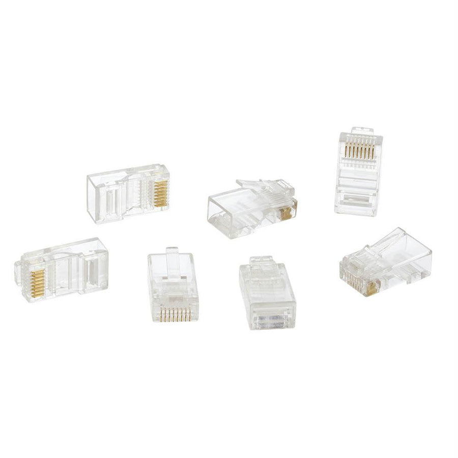 Rj45 Modular Pugs Cat6 Solid - 100 Pack