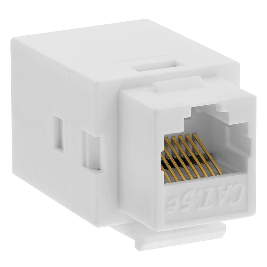 Cat5e Inline Coupler Type Keystone Jack - White