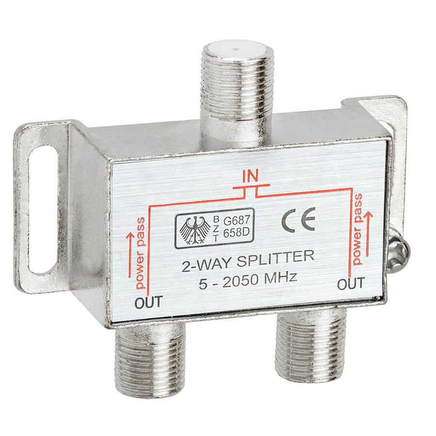 2-way Splitter 5-2050mhz F-type