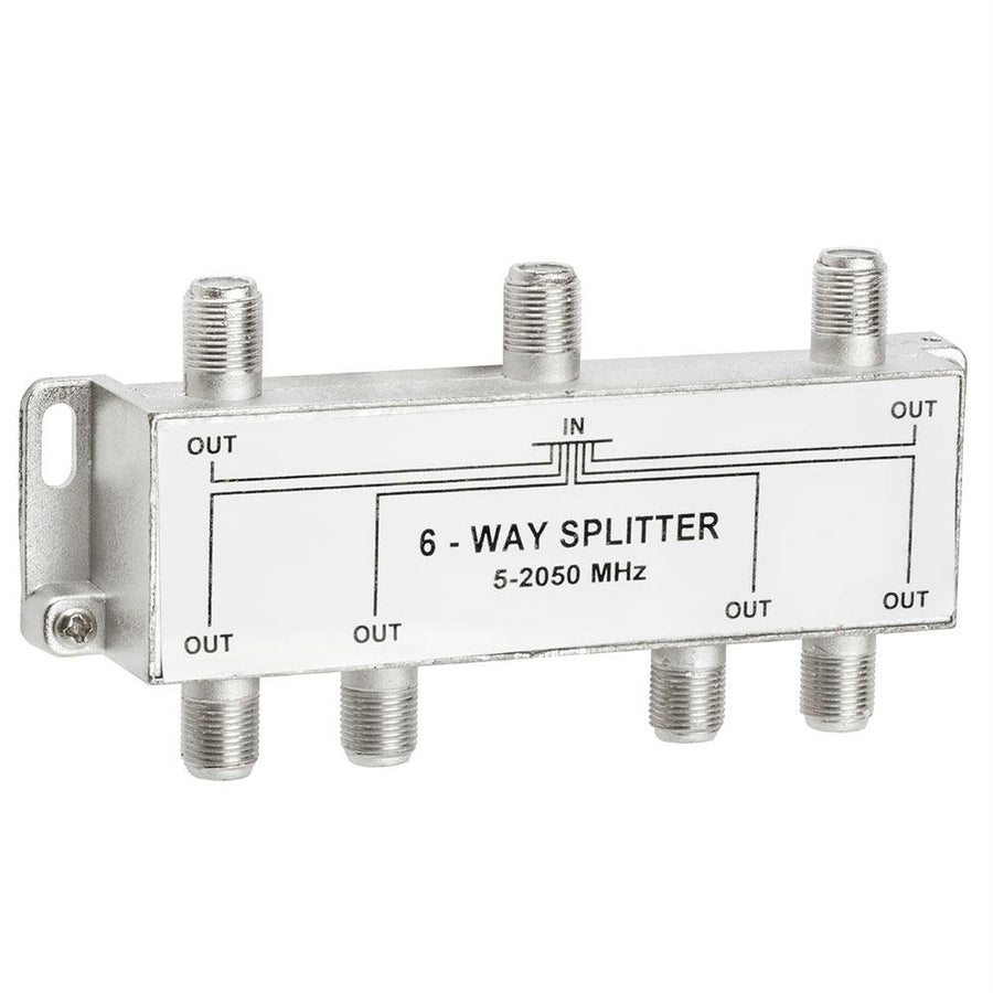 6-way Splitter 5-2050mhz F-type