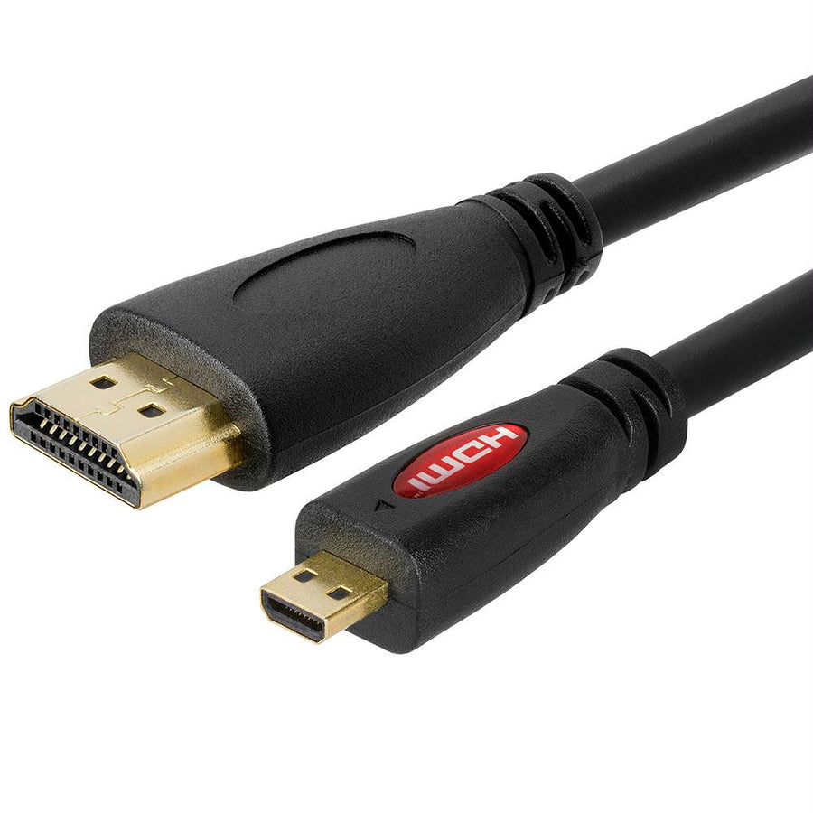 Micro Hdmi To Hdmi Cable Gold Plated - 10 Feet