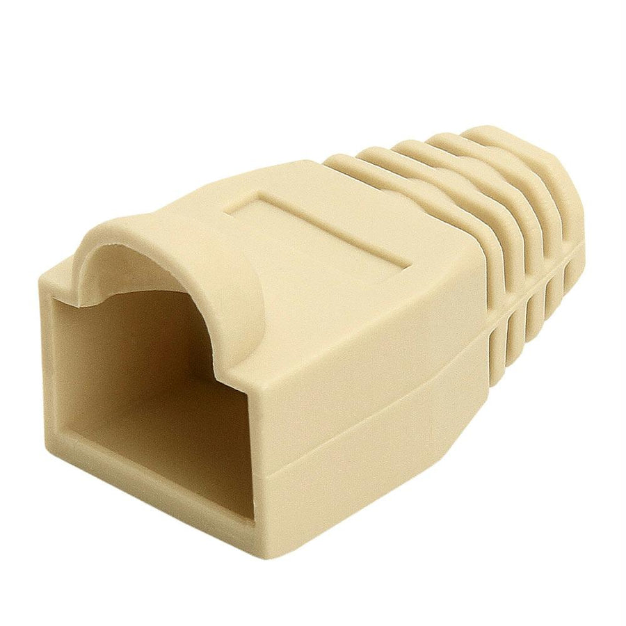 Rj45 Color Coded Strain Relief Boots 50pcs - Ivory