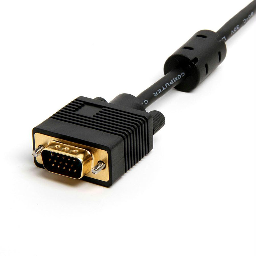 Vga Svga Cable Gold Plated Connectors Male To Male Support Full Hd Displays Hdtvs Monitors Projectors - 6 Feet