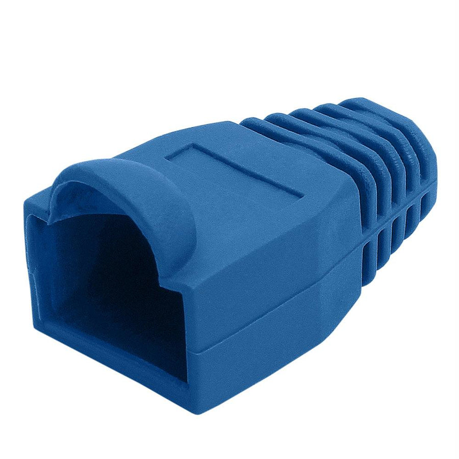 Rj45 Color Coded Strain Relief Boots 50pcs - Blue