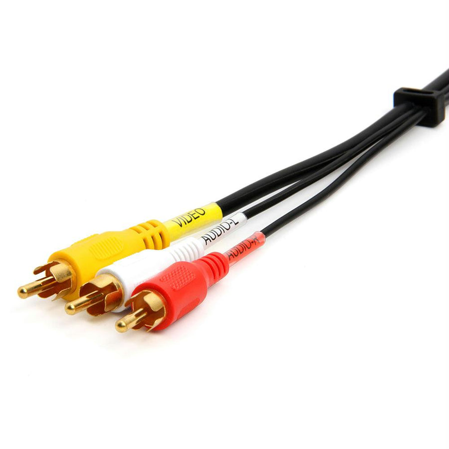 3-rca Combination Composite A/v Video/audio Cable – 3 Feet