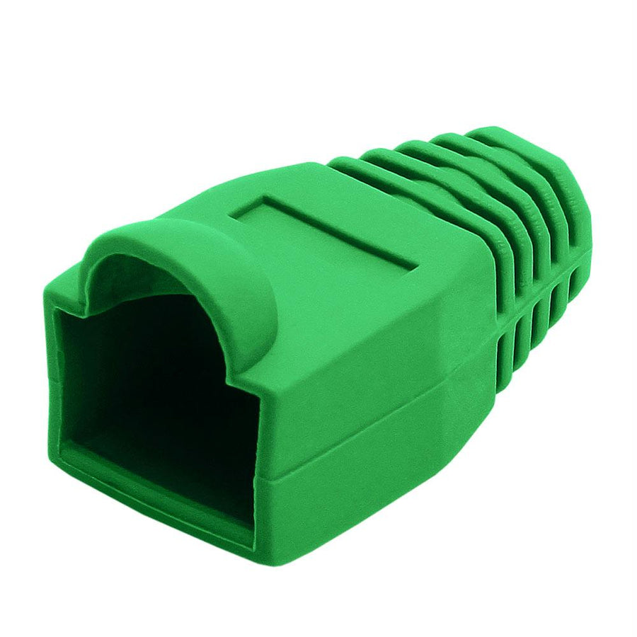 Rj45 Color Coded Strain Relief Boots 50pcs - Green