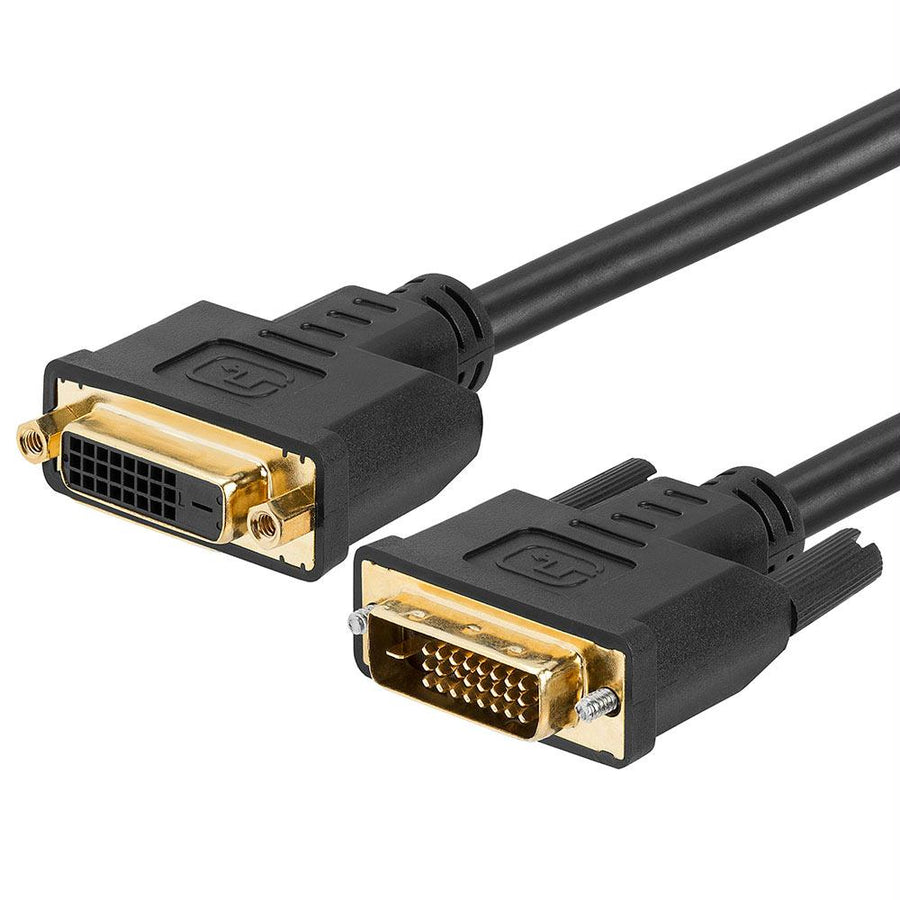 Dvi-d Dual Link Extension Cable M/f – Gold Plated 6 Feet