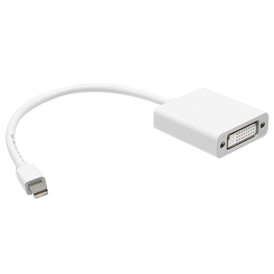 Cmple - Mini Display Port To Dvi Cable - Mini Dp Male To Dvi Female Video Adapter – 6 Inches, White