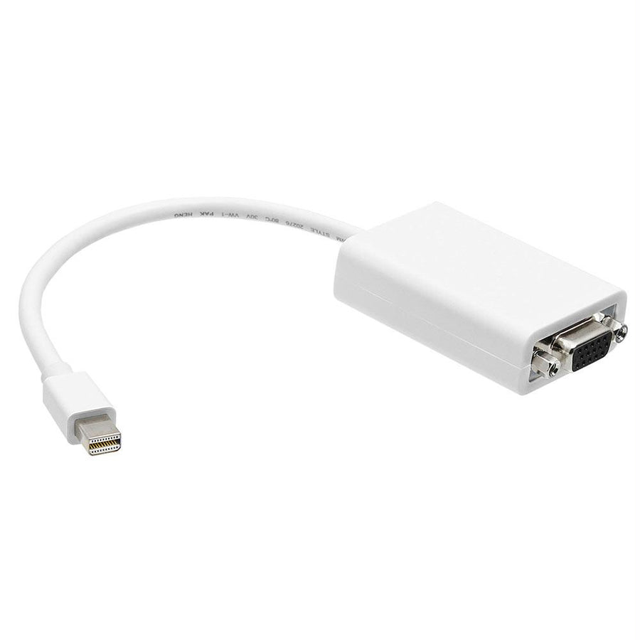 Cmple - Mini Display Port To Vga Cable - Mini Dp Male To Vga Female Video Adapter – 6 Inches, White