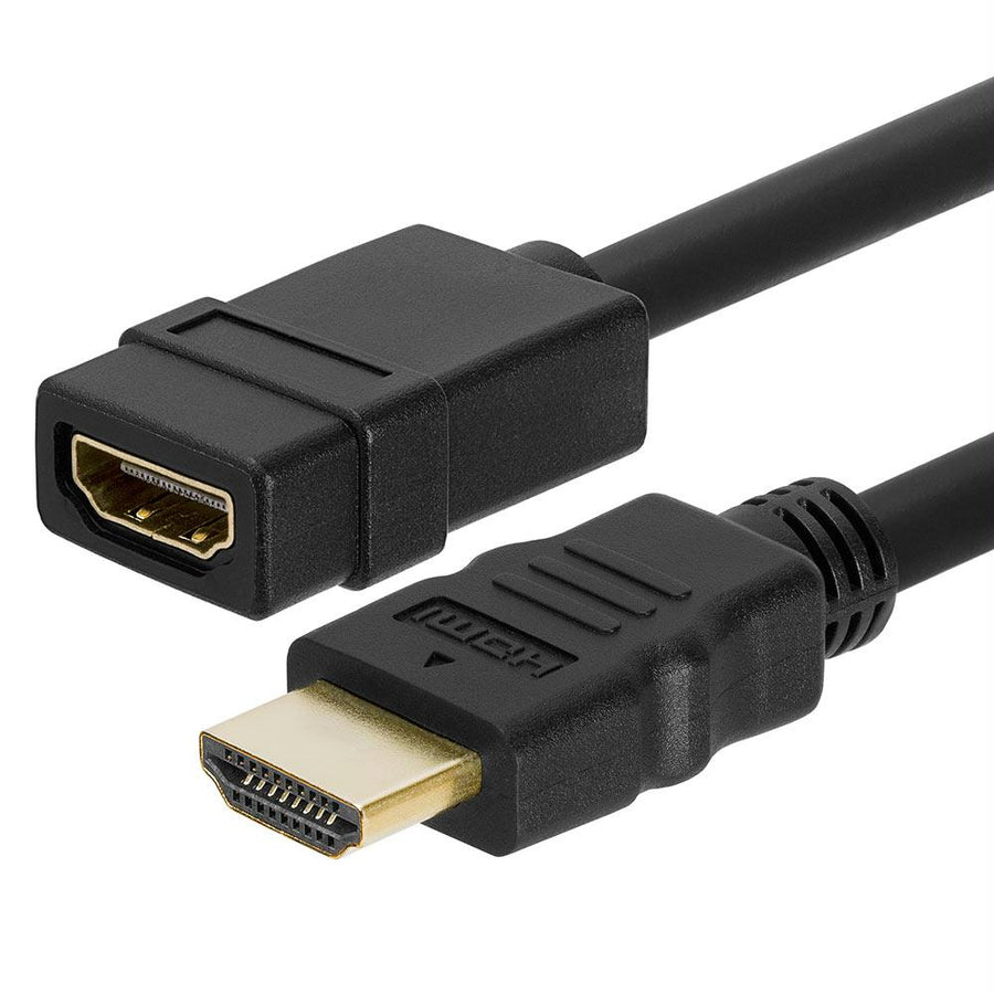 Hdmi Cable M-f Extension Gold Plated Connectors - 1.5 Feet