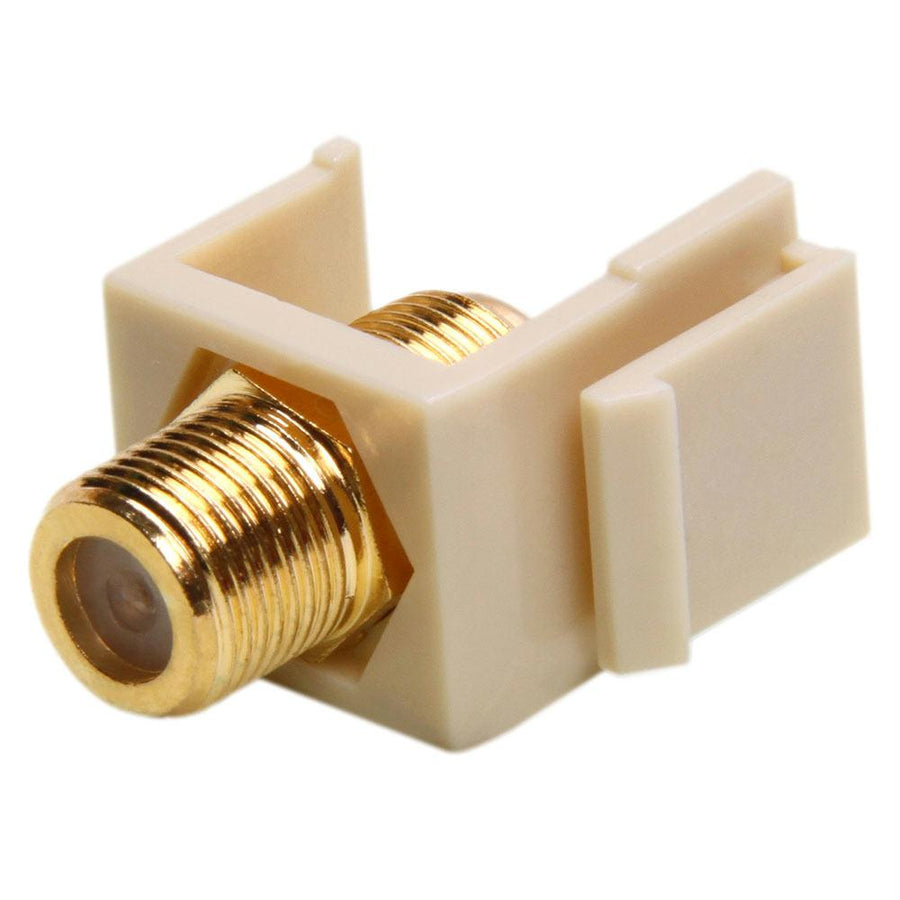 Keystone Jack-modular F Type (gold Plated) Ivory