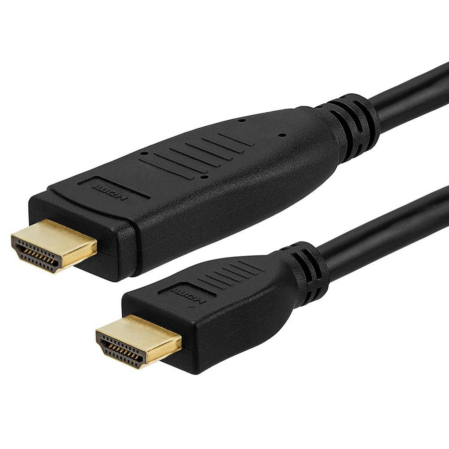 Cmple - Active High Speed Hdmi Cable 131 Ft - Directional 4k Hdmi Cord With Built-in Equalizer 18gbps 4k 60hz, Ethernet, 2160p, 3d, Hdr (arc) Audio Return Channel, Ultra Hd (uhd) - 131 Feet, Black