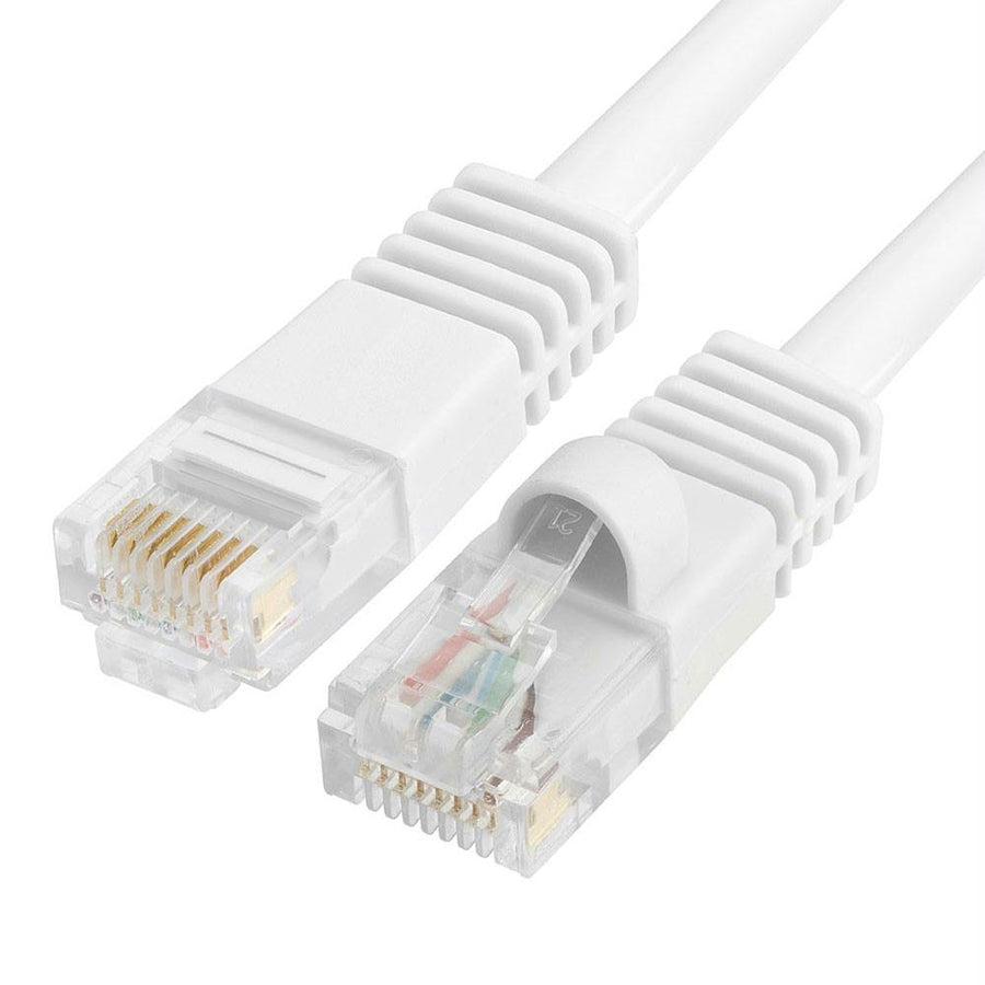 Cat5e Ethernet Network Patch Cable 350 Mhz Rj45 – 1.5 Feet White