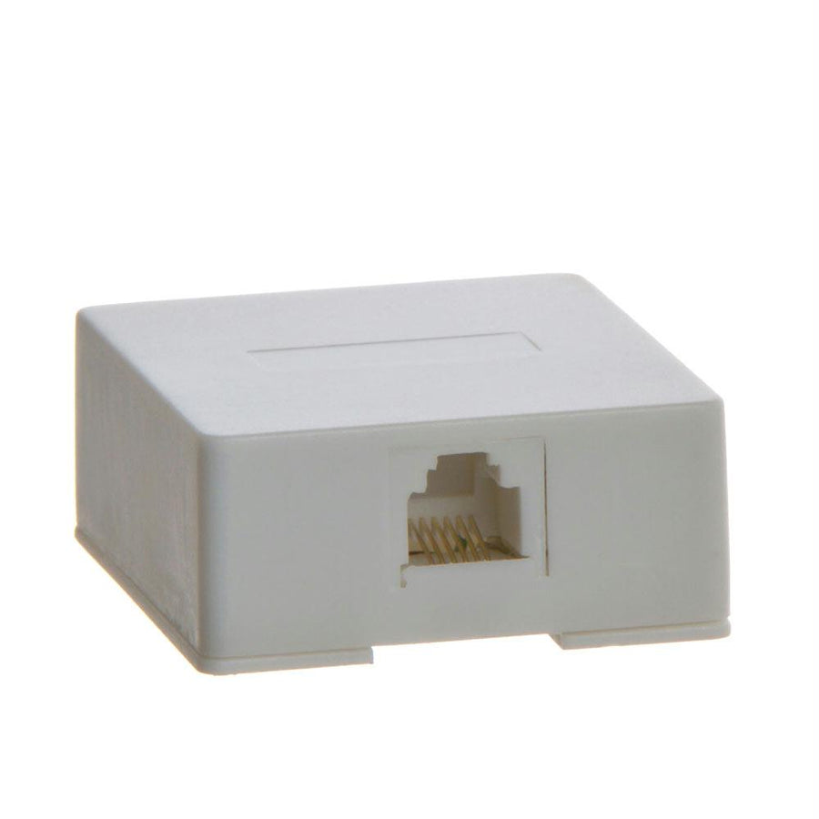 Phone Surface Mount 6p6c - 1port - White