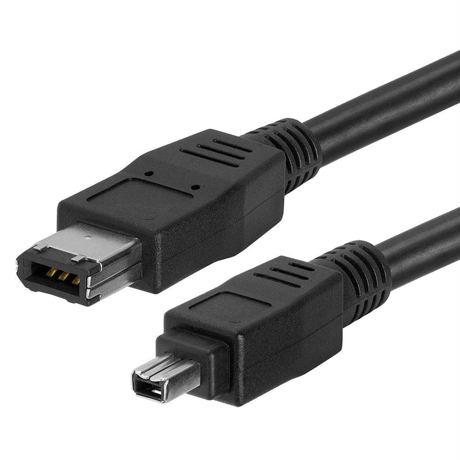 Ieee-1394 Firewire/ilink Dv 6 Pin Male To 4 Pin Male Cable - 3 Feet Black