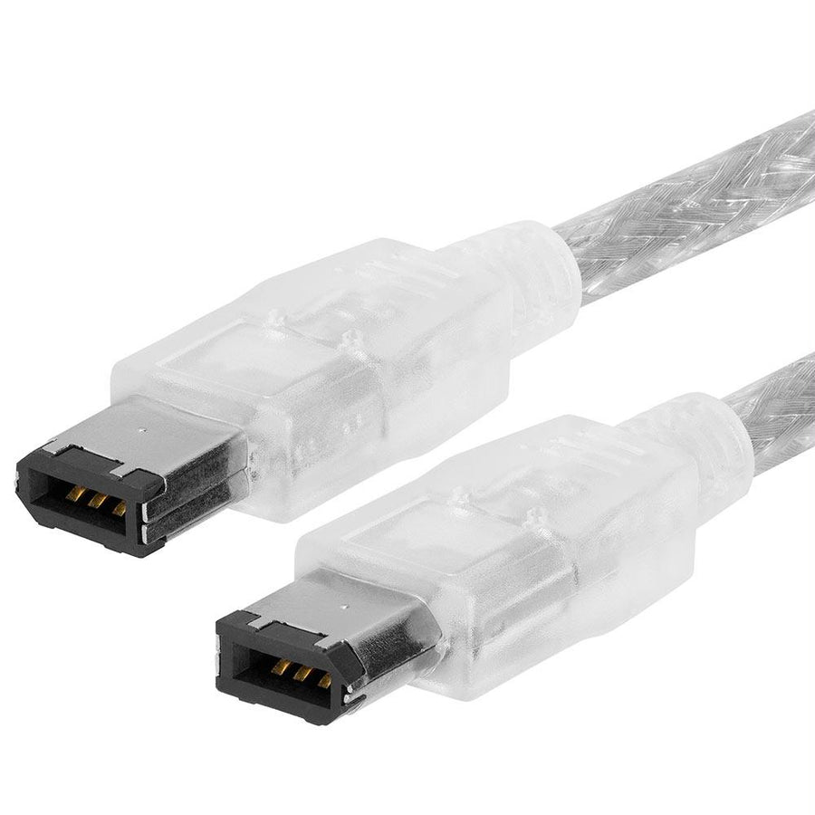 Ieee-1394 Firewire/ilink 6 Pin Male To Male Dv Cable - 3 Feet Clear