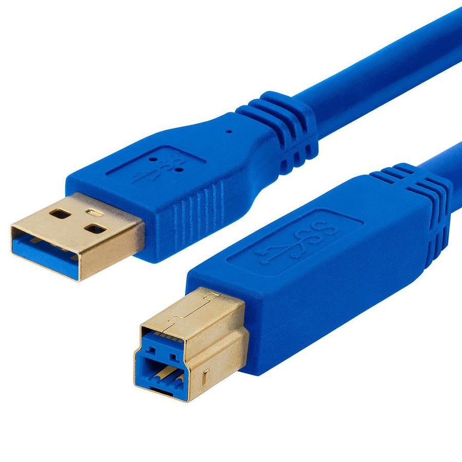 Usb 3.0 A Male To B Male Cable Gold-plated - 3 Feet