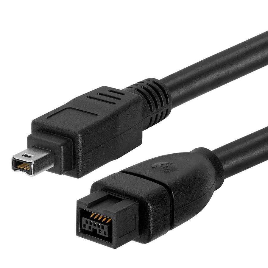 Firewire 800 9-pin To Firewire 400 4-pin Bilingual Cable - 3 Feet Black