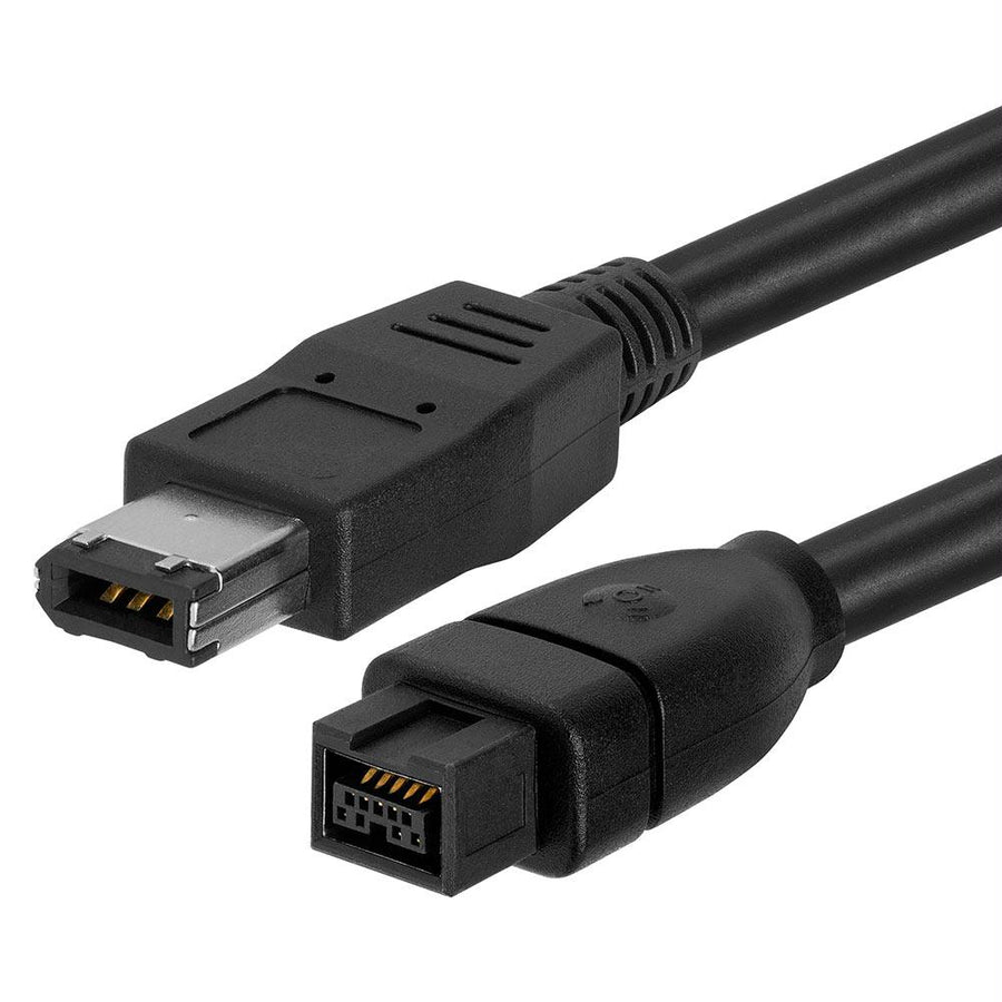 Firewire 800 9-pin To Firewire 400 6-pin Bilingual Cable – 3 Feet Black