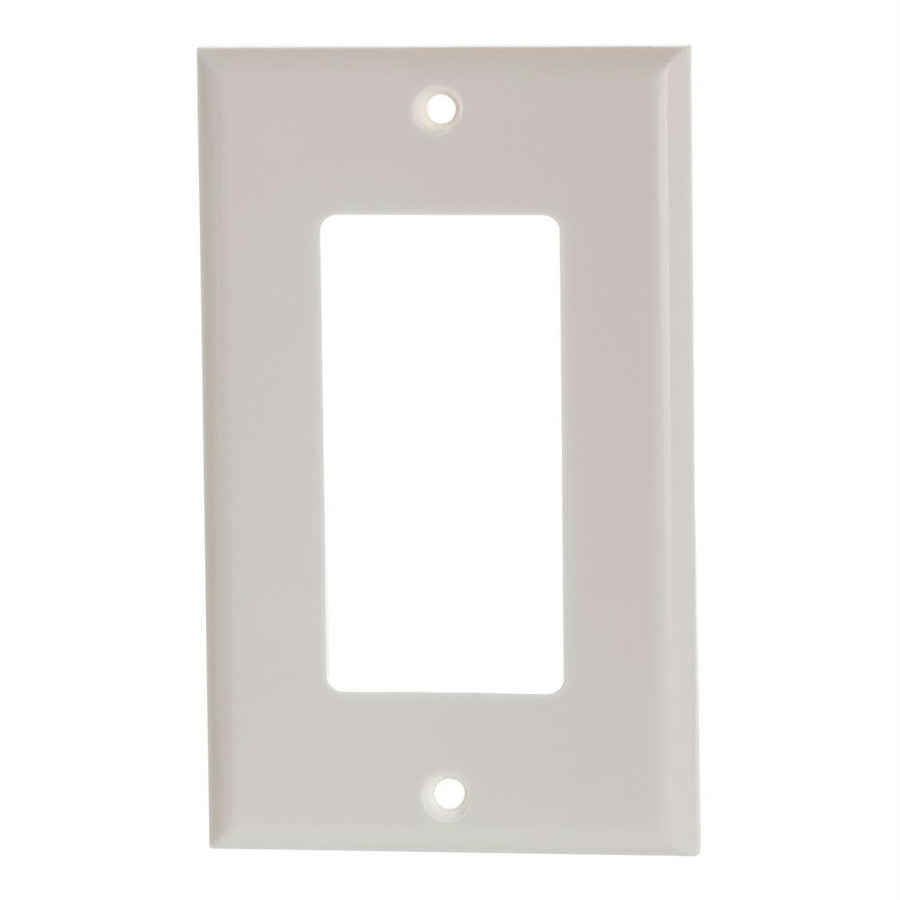 White Decora Wall Plate - 1-gang