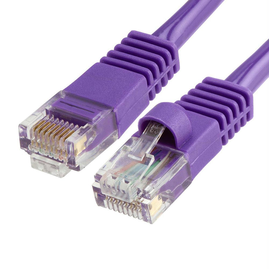 Cat5e Ethernet Network Patch Cable 350 Mhz Rj45 – 7 Feet Purple