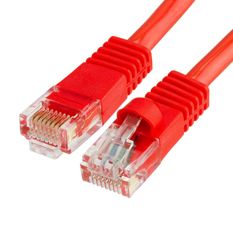 Cat5e Ethernet Network Patch Cable 350 Mhz Rj45 – 1.5 Feet Red