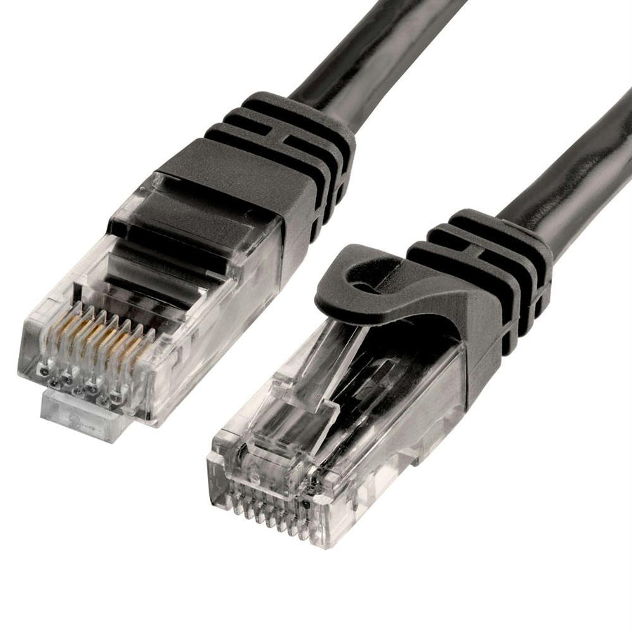 Cat6 500mhz Utp Ethernet Lan Network Cable - 1.5 Feet Black