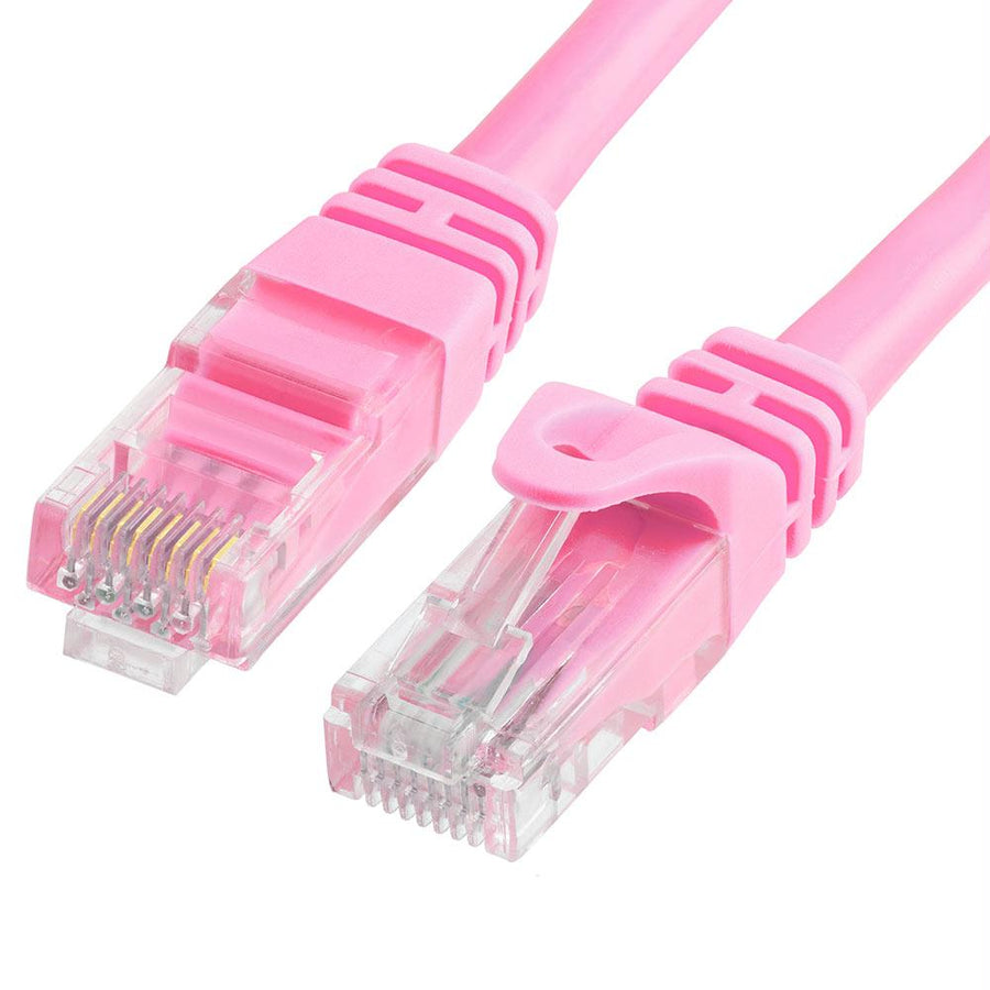 Cat6 500mhz Utp Ethernet Lan Network Cable - 1.5 Feet Pink