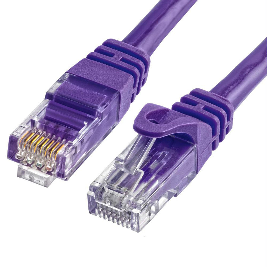 Cat6 500mhz Utp Ethernet Lan Network Cable - 75 Feet Purple