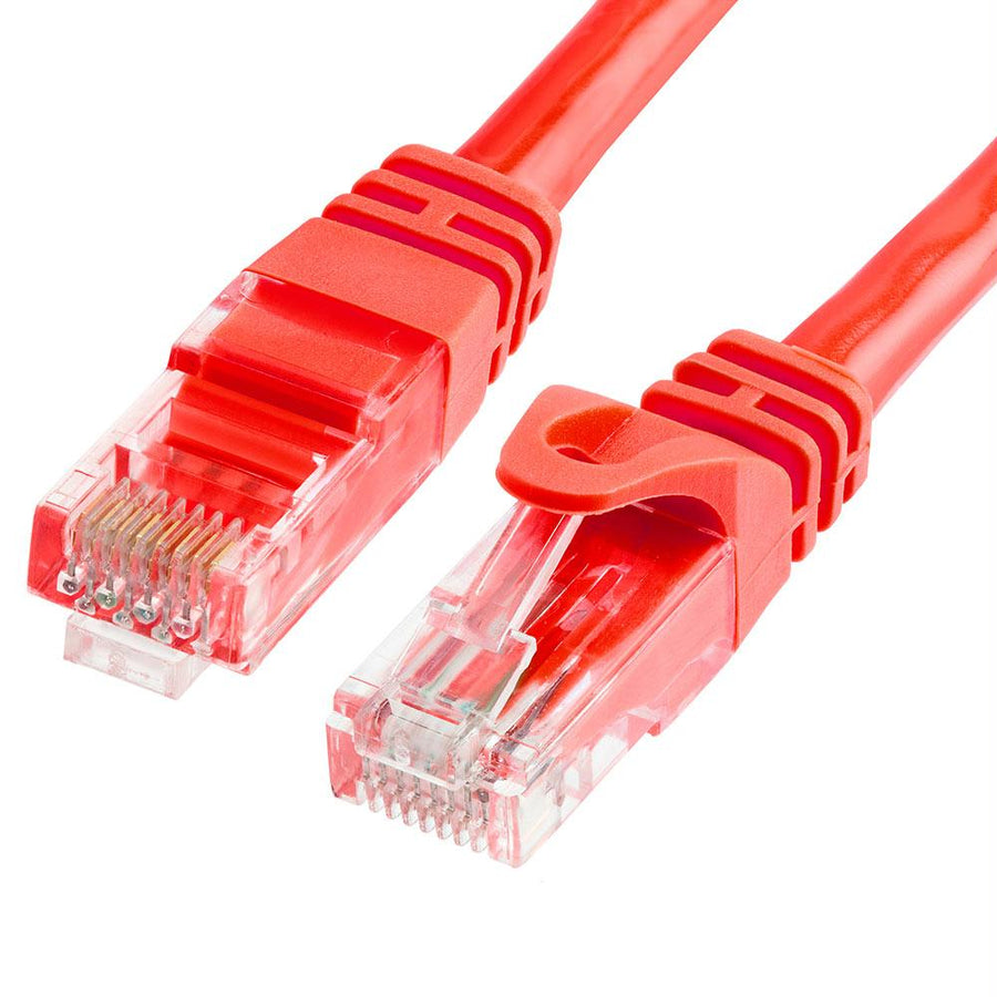 Cat6 500mhz Utp Ethernet Lan Network Cable - 75 Feet Red