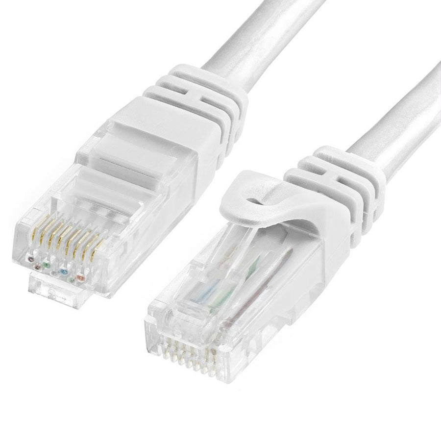 Cmple Cat6 Patch Cable With Gold-plated Rj45 Contacts, 10 Gbps - 550 Mhz, Cat6 Network Ethernet Lan Cable - 100ft White